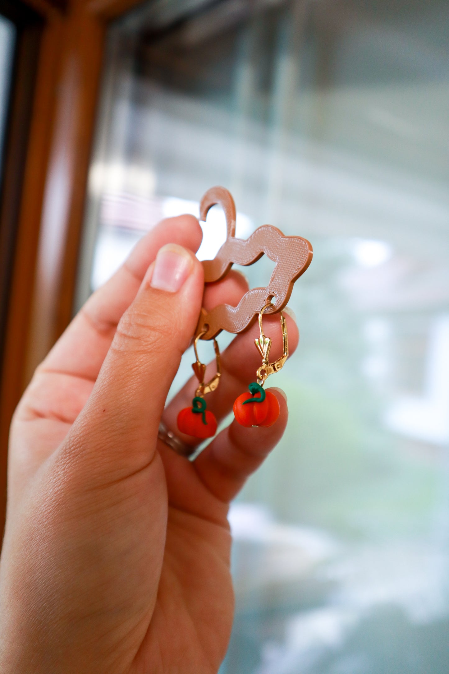 3D mini bundeve naušnice