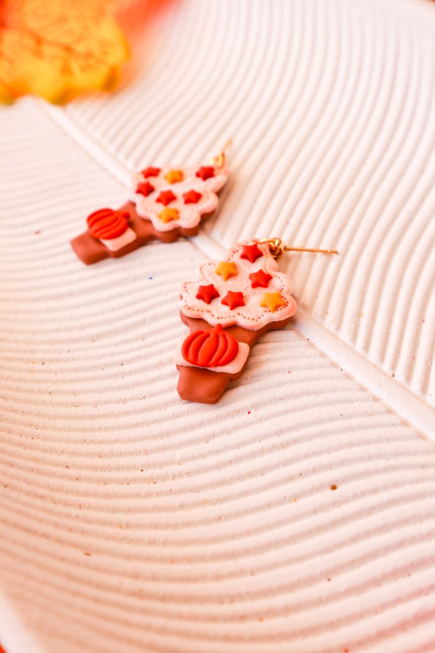 Pumpkin Spice Latte naušnice