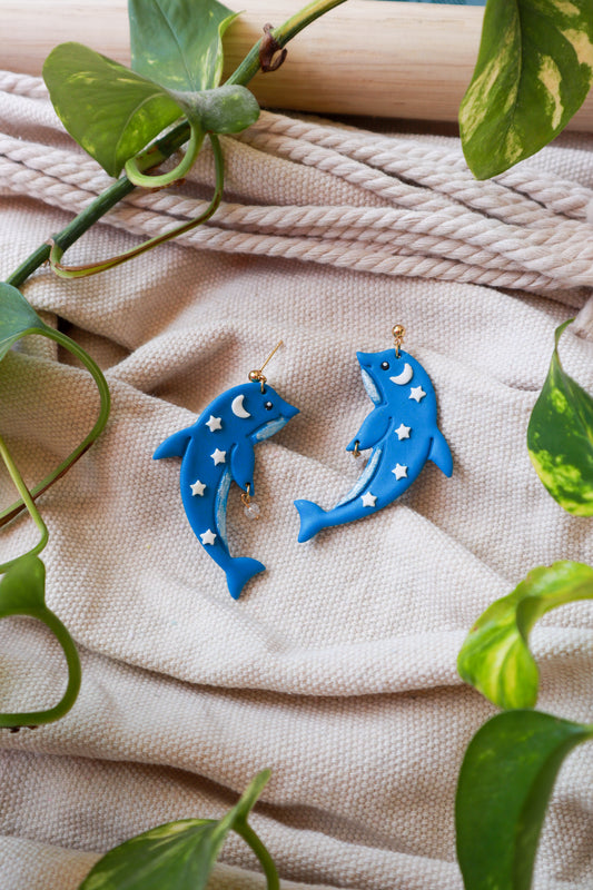 Zvjezdani dupini - polimerne naušnice