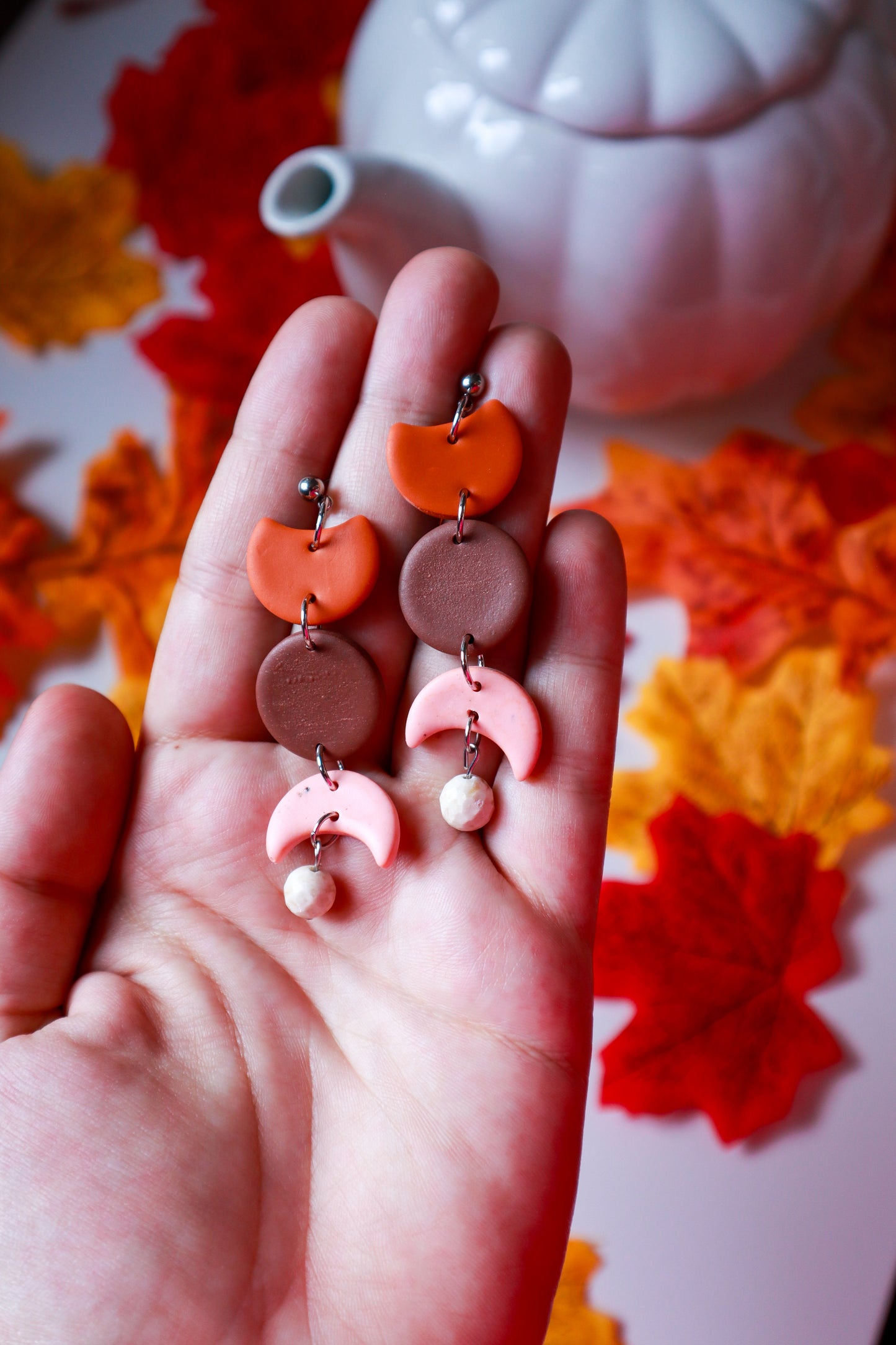 Boho faze mjeseca - naušnice