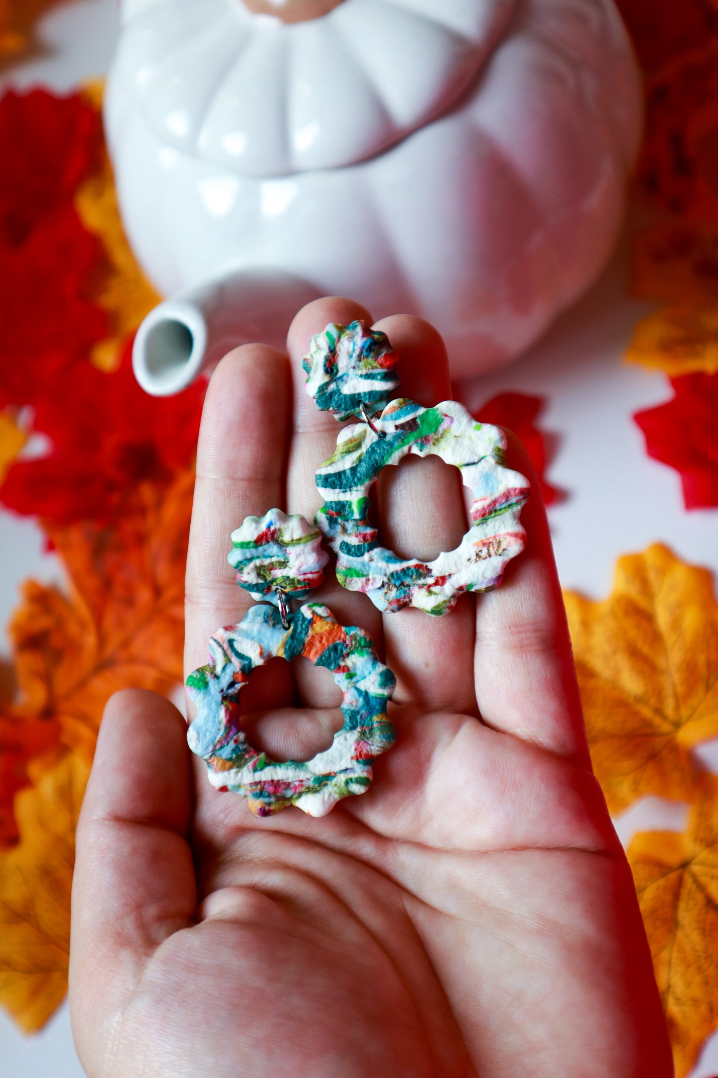 Šarene viseće naušnice