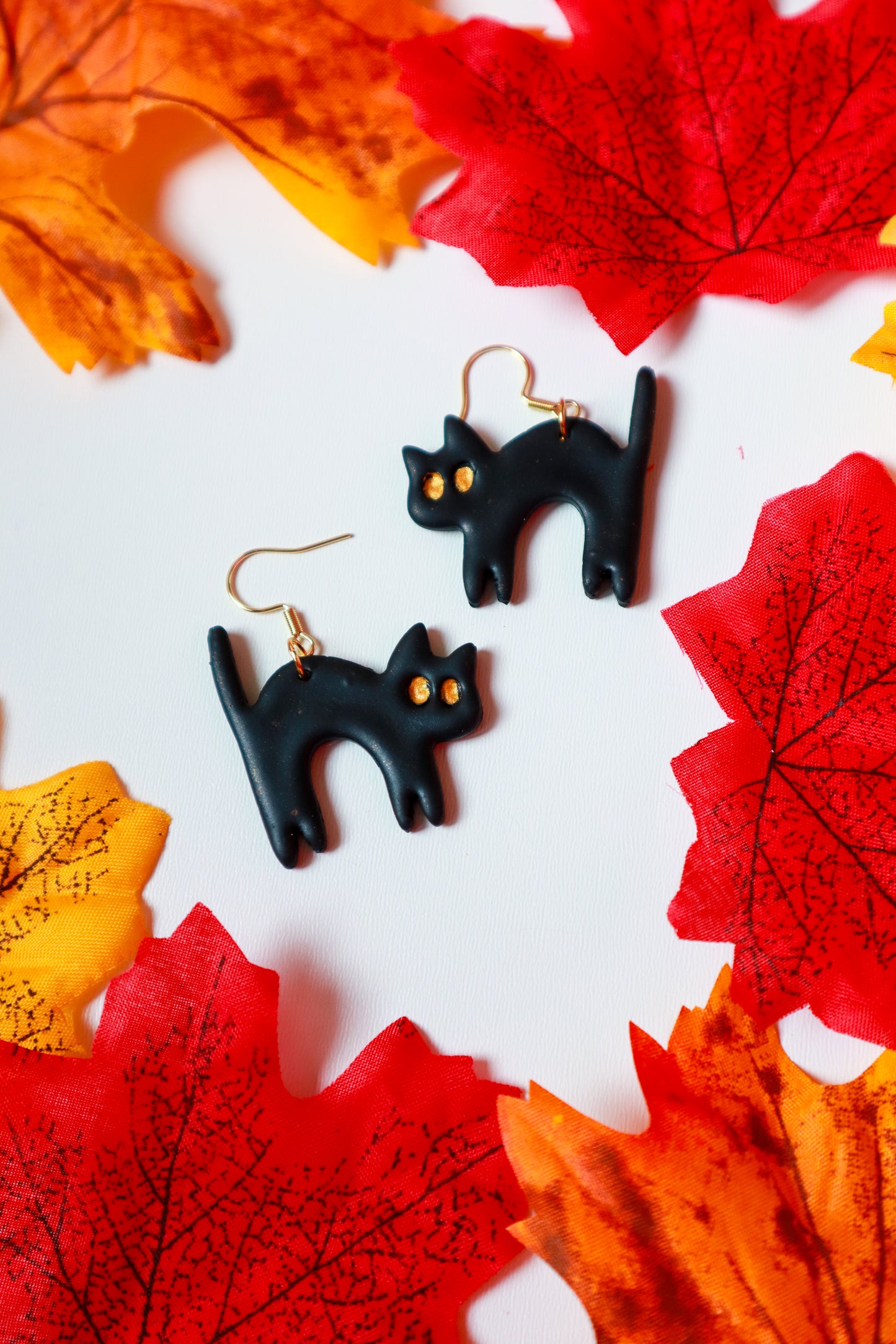 Crne mačke naušnice