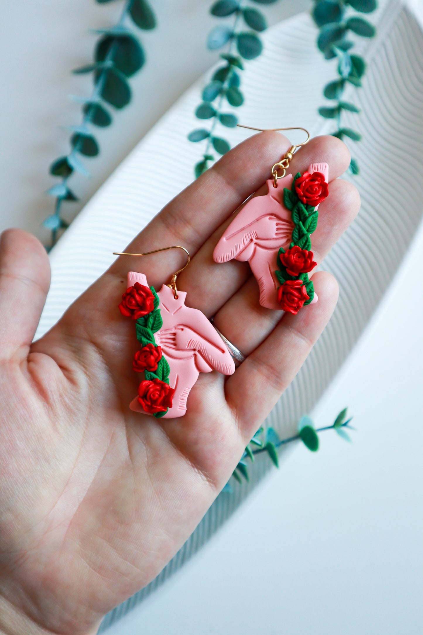 Samopregled dojki - prevencija raka dojki - polimerne naušnice